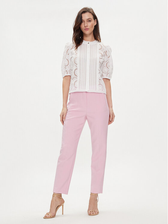 JOOP! JOOP! Spodnie materiałowe 30041579 Różowy Slim Fit