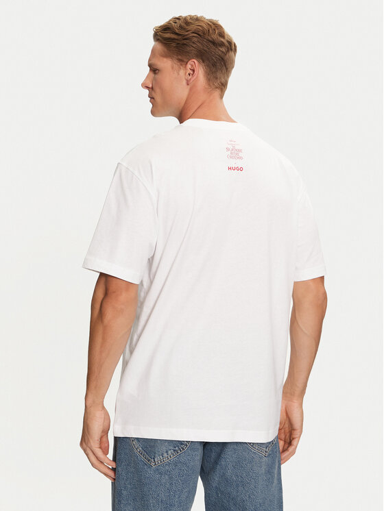 HUGO HUGO Marškinėliai 50537986 Balta Regular Fit