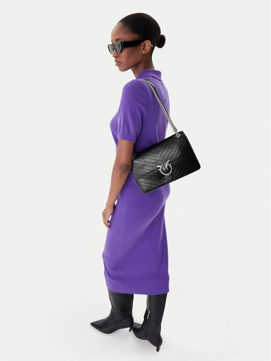 PINKO PINKO Handtasche Love One Light Classic AI 25-26 PLTT 106174 A2JC Schwarz