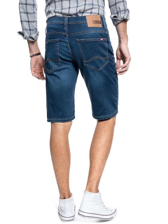Mustang Mustang Pantaloncini di jeans CHICAGO SHORT Blu Regular Fit