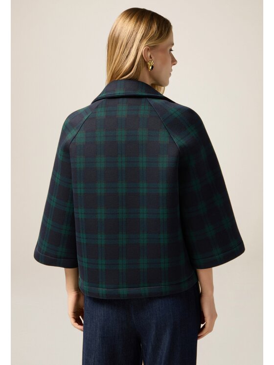 Oltre Oltre Cappotto 8009J000248N0S5 Blu Boxy Fit