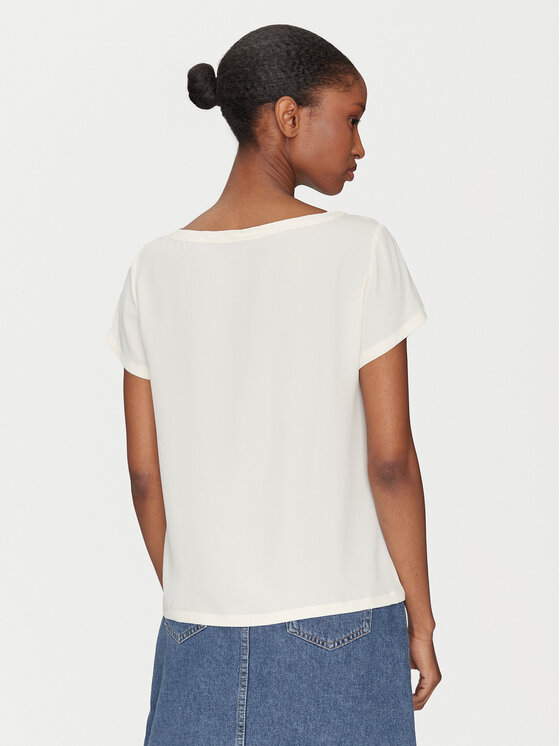 Marella Marella Tricou Inn 2515111021 Écru Regular Fit