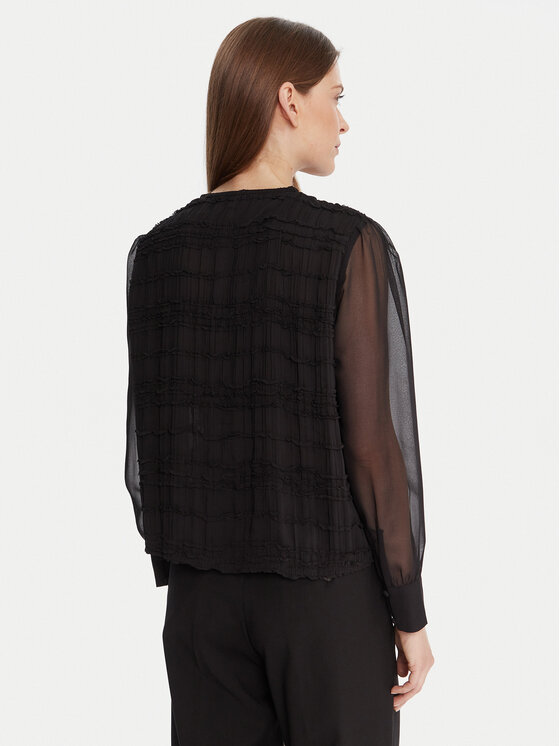 French Connection French Connection Bluză 72ZAY Negru Regular Fit