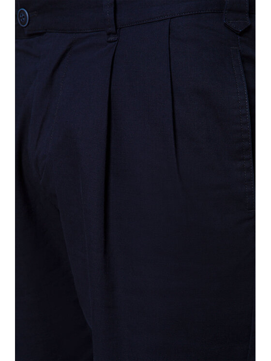 Lancerto Lancerto Szorty materiałowe Borneo Granatowy Regular Fit