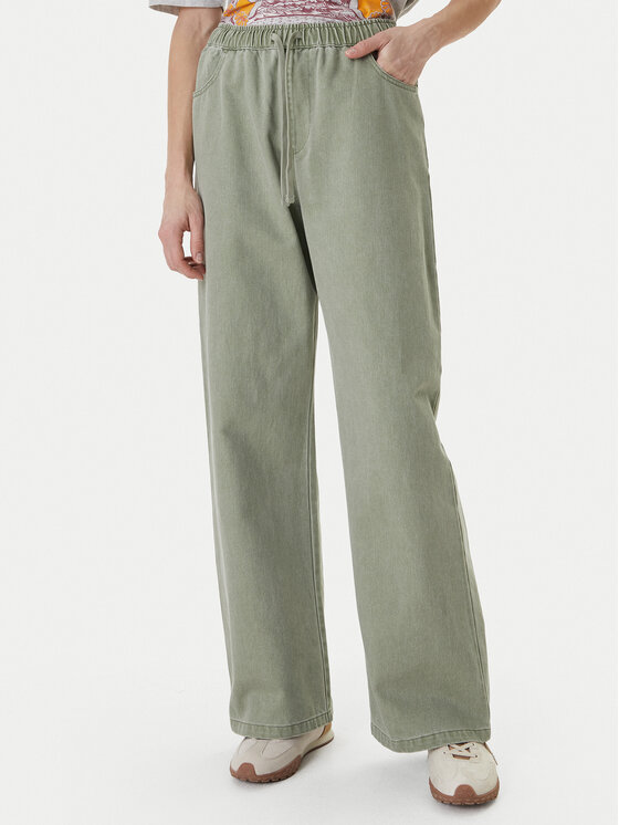 Roxy Roxy Jeans hlače Saltwater ERJDP03329 Zelena Loose Fit