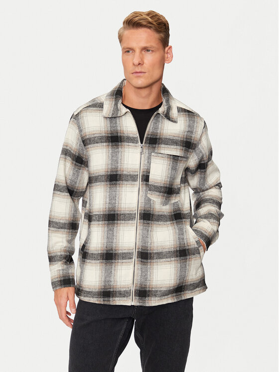 Only & Sons Only & Sons Риза-яке Austin 22029772 Бежов Loose Fit