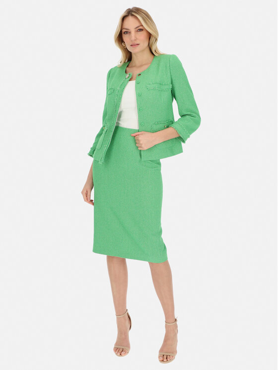 L’AF L’AF Spódnica midi Talia Zielony Regular Fit