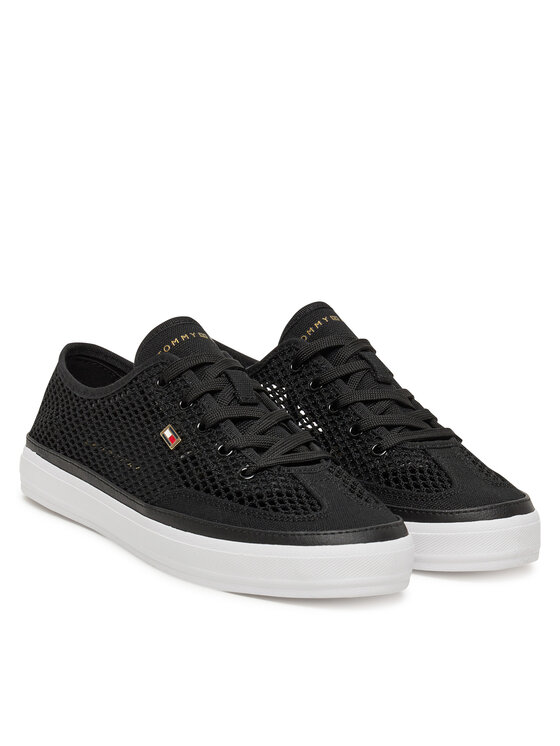 Tommy Hilfiger Tommy Hilfiger Tenisice Th Open Mesh Vulc Sneaker FW0FW08684 Crna