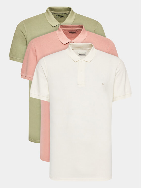 Blend 3 polo kreklu komplekts 20715947 Daudzkrāsains Regular Fit