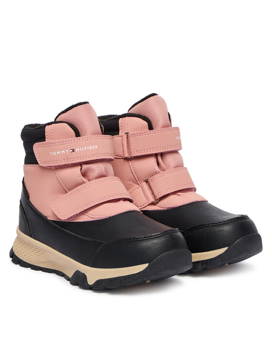 Tommy Hilfiger Tommy Hilfiger Śniegowce Velcro Bootie T1A5-34048-1592 S Czarny
