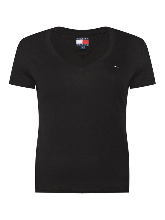 Tommy Jeans Tommy Jeans 2er-Set T-Shirts DW0DW21367 Schwarz Slim Fit