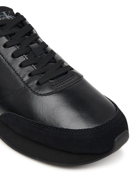 Calvin Klein Calvin Klein Sneakers Retro Runner Ess Lth-Sue HW0HW03248 Negru