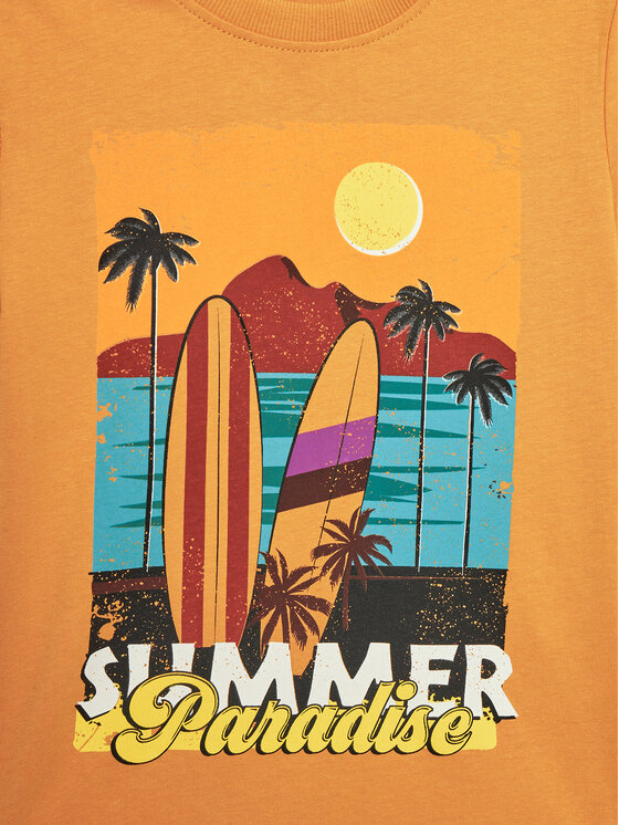 Coccodrillo Coccodrillo T-Shirt WC4143204HBK Brązowy Regular Fit