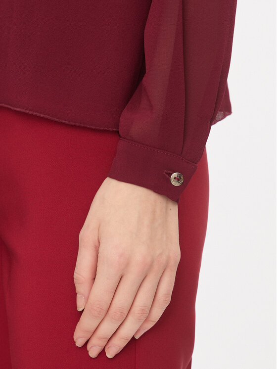 Rinascimento Rinascimento Bluza CFC0116133003 Bordo rdeča Regular Fit