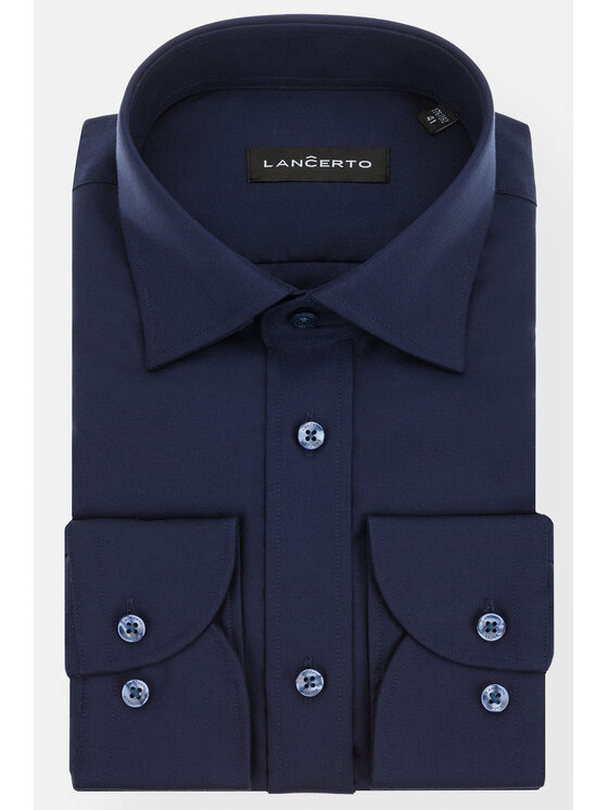 Lancerto Lancerto Koszula Neuma KO073222000006 Granatowy Regular Fit