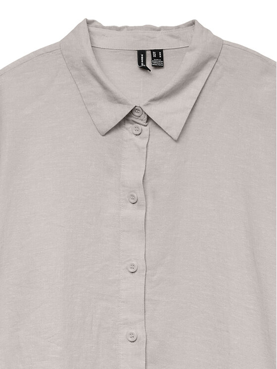 Vero Moda Vero Moda Marškiniai Linn 10306820 Pilka Relaxed Fit