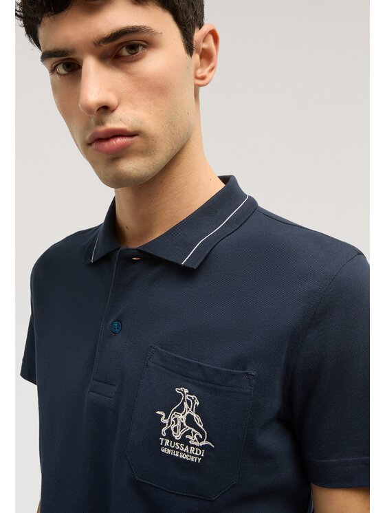 Trussardi Trussardi T-Shirt G5038000088N034 Niebieski Regular Fit