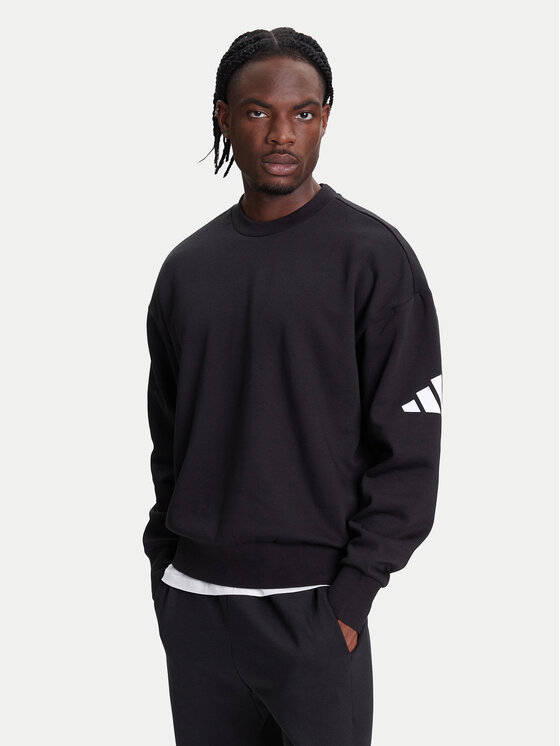 adidas Bluza Essentials JF3542 Czarny Loose Fit