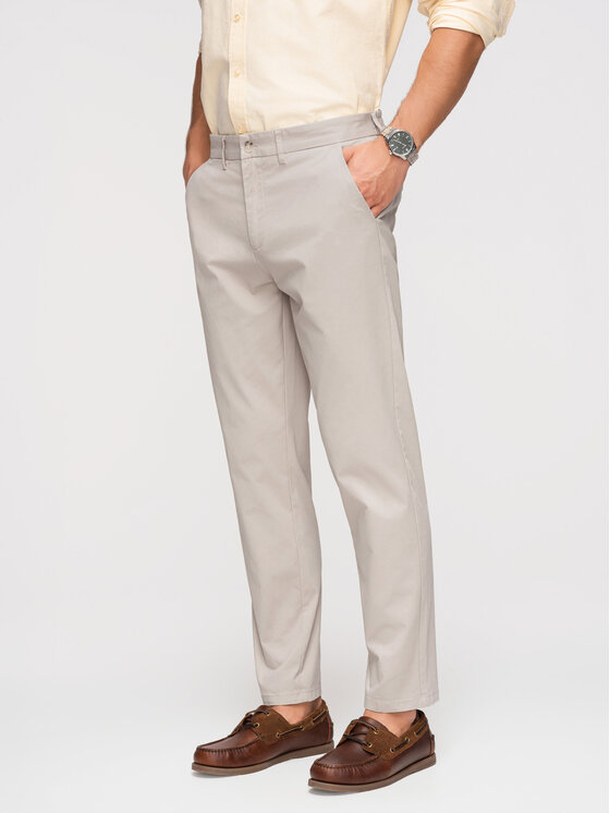 Ombre Ombre Chinosy OM-PACP-0293 Beżowy Chino Fit