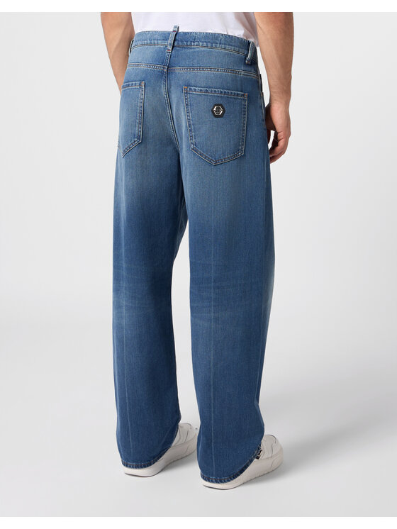 PHILIPP PLEIN PHILIPP PLEIN Jeans 31242 Blu Loose Fit