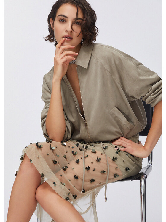 Liu Jo Liu Jo Gonna midi WA6258J3860P9240 Beige Regular Fit