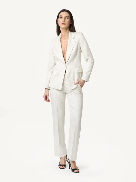 KMX KMX Marynarka 107750001 Beżowy Fitted Fit