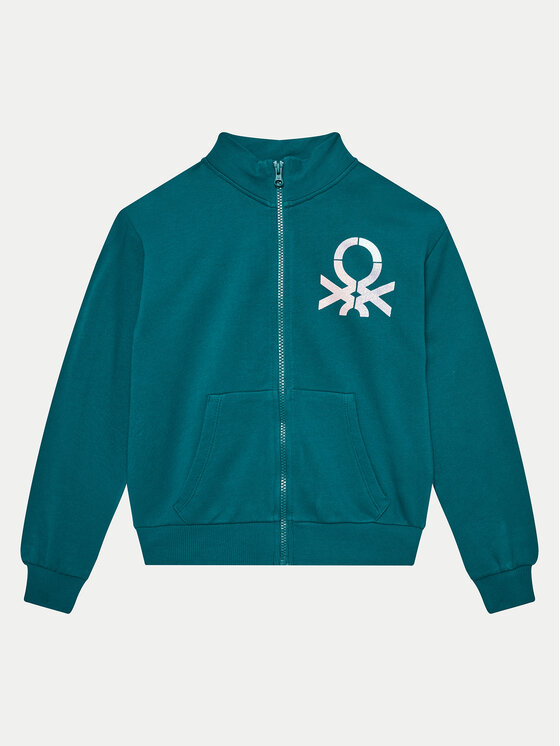 United Colors Of Benetton Bluză 3J68C503Y Verde Regular Fit