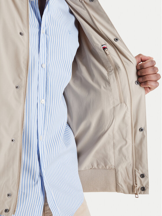 Tommy Hilfiger Tommy Hilfiger Μπόμπερ μπουφάν MW0MW36665 Μπεζ Regular Fit