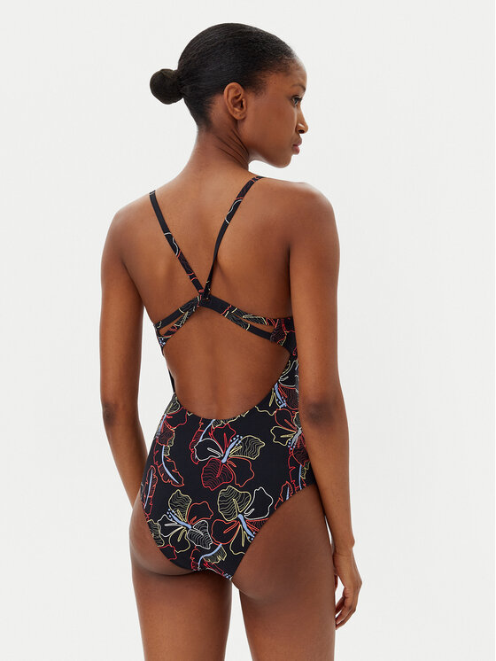 Roxy Roxy Maudymosi kostiumėlis Active Basic ERJX103708 Juoda