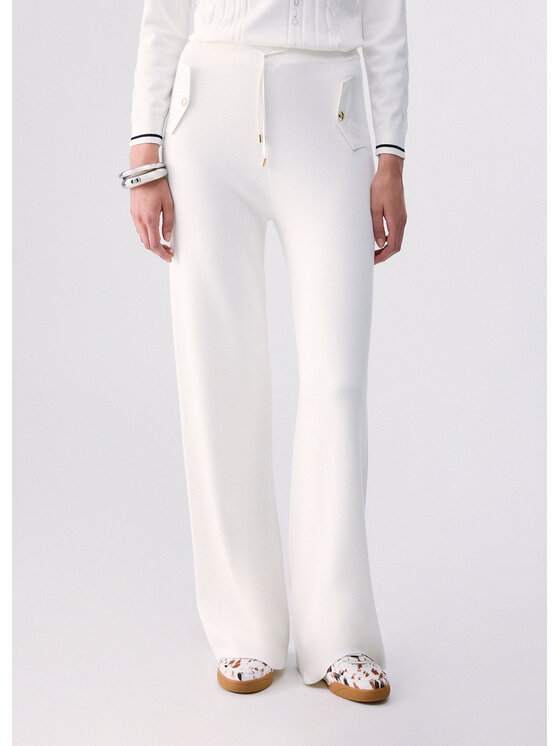 Liu Jo Liu Jo Pantaloni di tessuto TF6289MS49I10701 Bianco Regular Fit