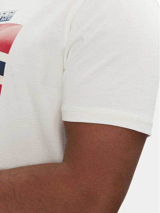 Napapijri Napapijri T-Shirt S-Lari NP0A4IE52061 Bílá Regular Fit