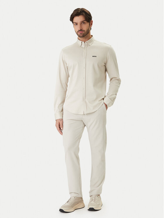 BOSS BOSS Krekls ST Motion 50555946 Bēšs Regular Fit