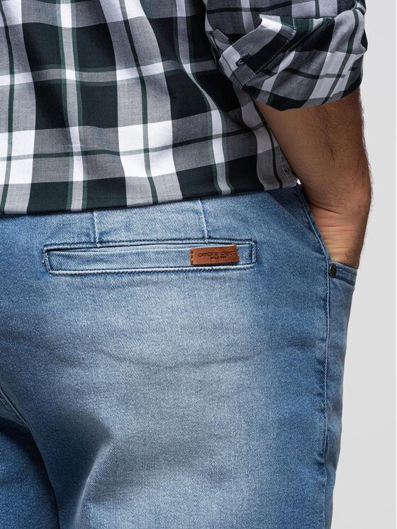 Ombre Ombre Jeansy OM-PADP-0253 Niebieski Regular Fit