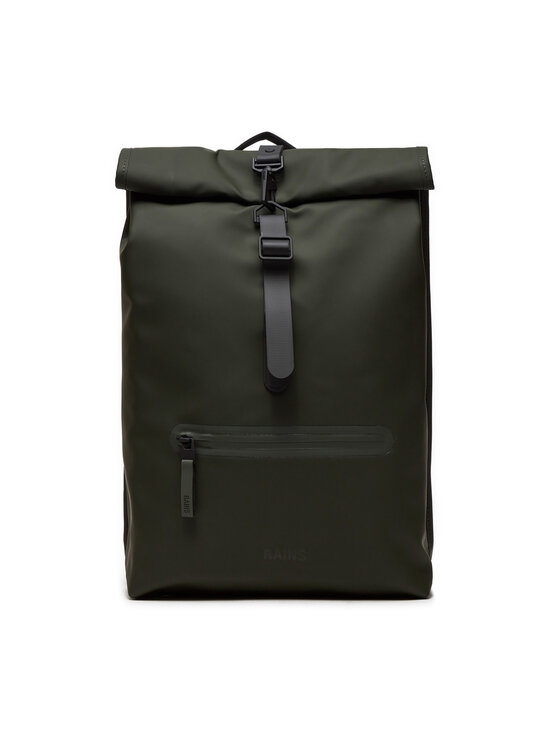 Hátizsák Rains, Zöld, Rolltop Rucksack W3 13320