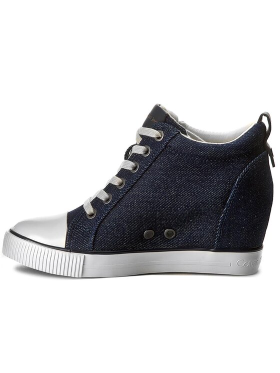 Sneakers con zeppa calvin klein hot sale
