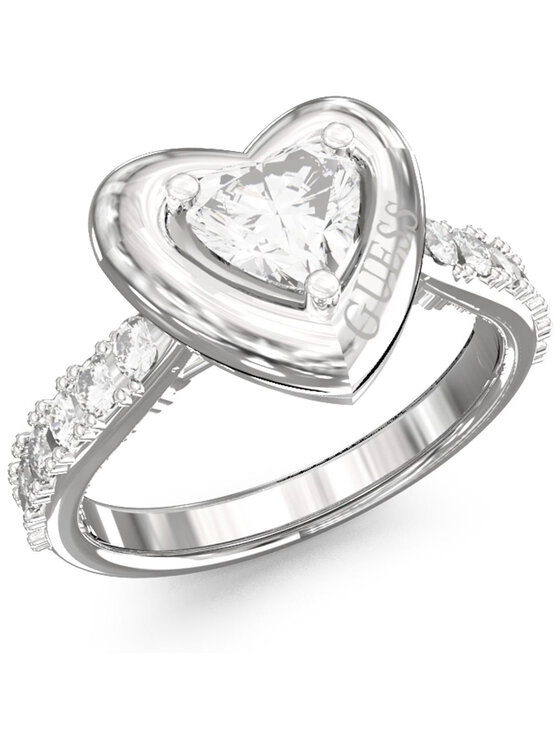 Guess Guess Pierścionek JUBR06018JWRH58 Srebrny