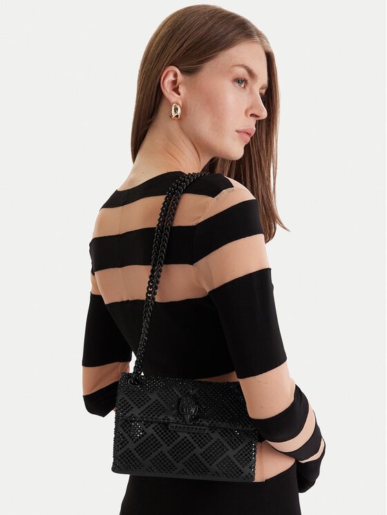 Kurt Geiger Kurt Geiger Дамска чанта Fabric Mini Kensington 9546600609 Черен