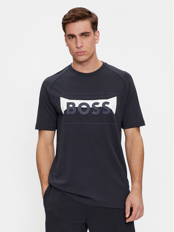 Boss T-krekls Tee 2 50514527 Tumši zils Regular Fit