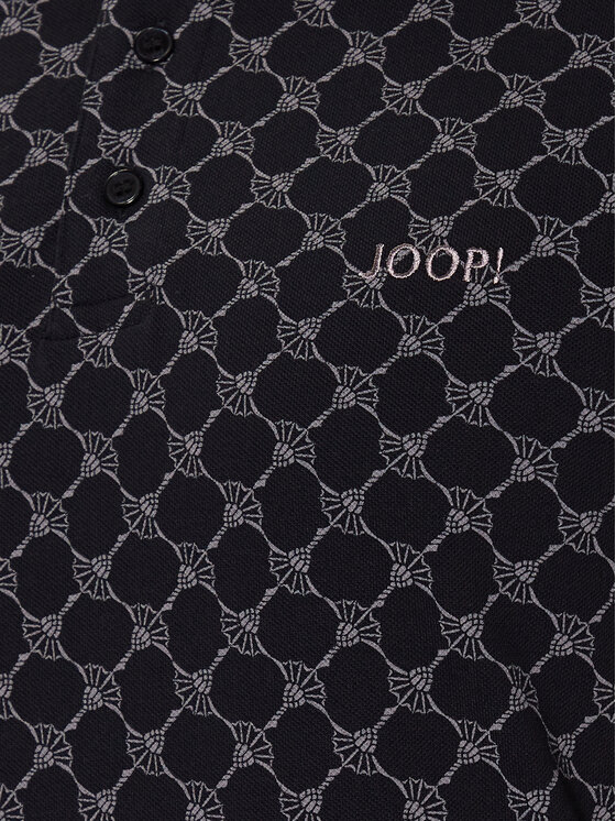 JOOP! JOOP! Тениска с яка и копчета 30036150 Черен Modern Fit