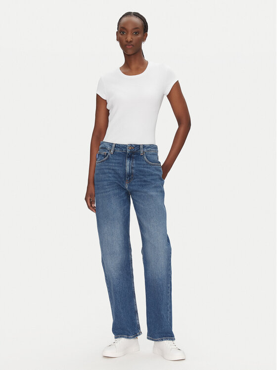 BOSS BOSS Tričko 50536871 Biela Regular Fit