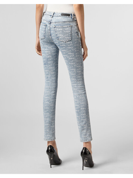 PHILIPP PLEIN PHILIPP PLEIN Jeansy 22051 Světle modrá