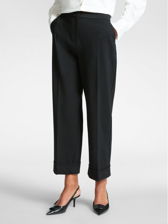Elena Mirò Elena Mirò Pantaloni di tessuto P801P000340N033 Nero Regular Fit