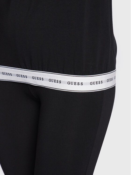 Guess Guess T-krekls Carrie O2BM08 KBBU1 Melns Regular Fit