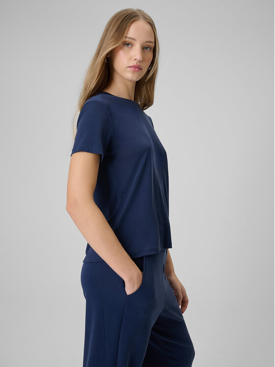 4F 4F T-Shirt SPORTS CLUB Granatowy Regular Fit