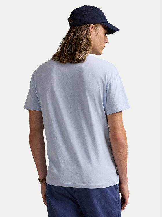 Polo Ralph Lauren Polo Ralph Lauren T-krekls 710671438418 Gaiši zils Slim Fit
