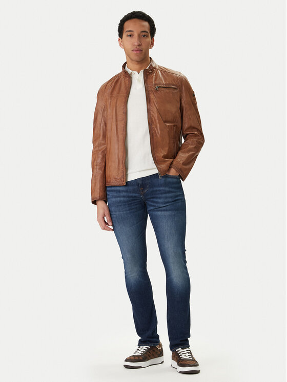 Guess Guess Jeansy Miami M2YAN1 D4Q41 Granatowy Skinny Fit