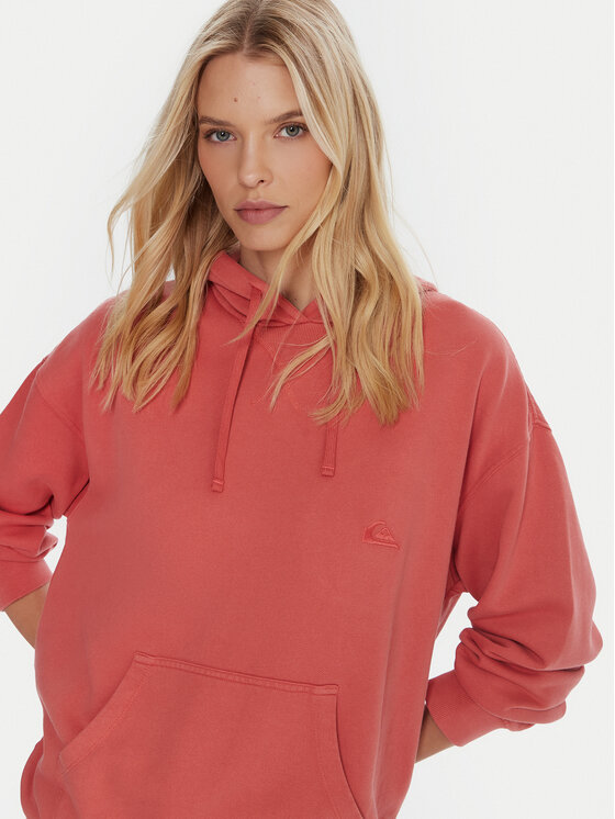 Quiksilver Quiksilver Džemperis ar kapuci Esential Hoodie EQWFT03191 Koraļļu Regular Fit
