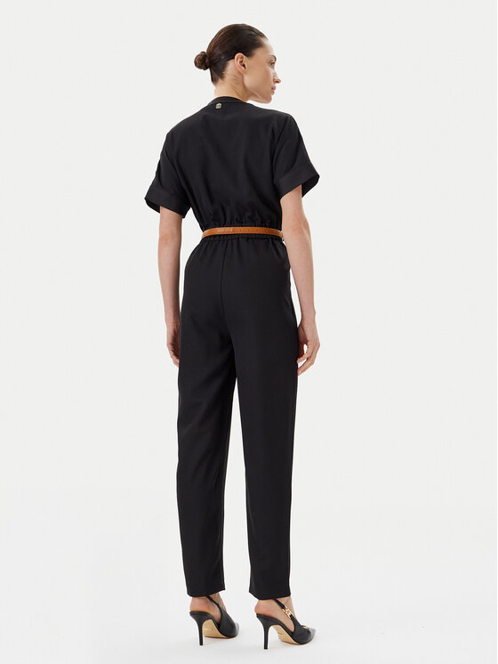 Fracomina Fracomina Jumpsuit FR25SO2004W47601 Nero Regular Fit