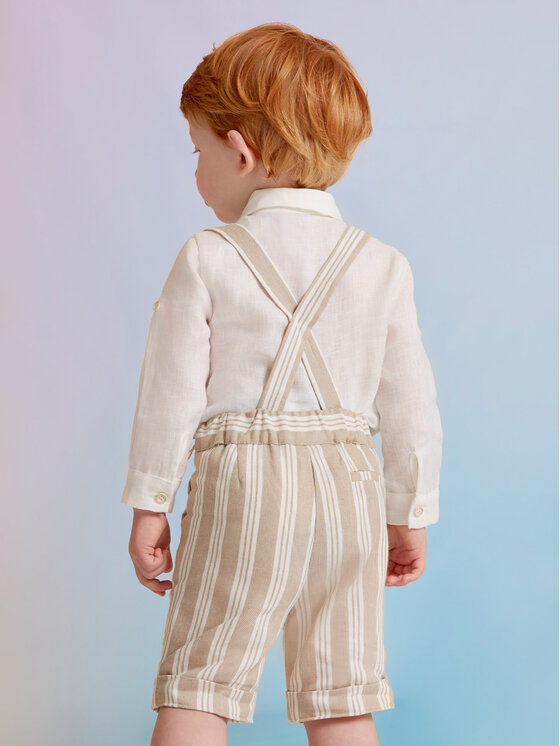 Abel & Lula Abel & Lula Set cămașă și șorturi din material textil 5228 Colorat Regular Fit