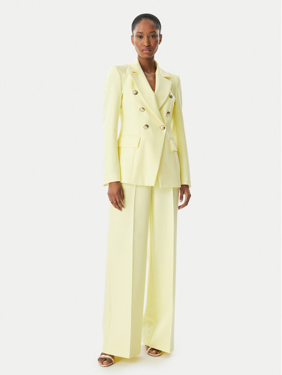 Maryley Maryley Pantaloni di tessuto 26EB680/43LE Giallo chiaro Regular Fit